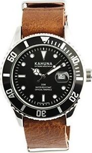 【送料無料】khnp kus0110g kahuna gents leather strap watch 【送料無料】khnp kus0110g kahuna gents leather strap watch