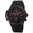 yzmens joshua amp; sons jx101bk two time zone date polyurethane strap quartz watch