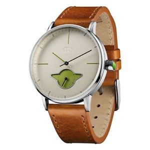 【送料無料】neues angebotbig star wars yoda collectors 40th anniversary wrist watch leather strap
