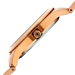 【送料無料】womens akribos xxiv ak952rg military time date complication bracelet watch