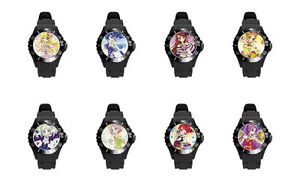 【送料無料】aikatsu so many colors yellow white pink soft plastic rubber wrist watch