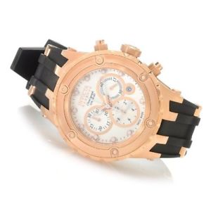 楽天hokushin【送料無料】invicta mens reserve subaqua swiss rose gold tone ss amp; rubber watch 80414