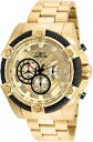 yzinvicta mens bolt quartz chronograph goldplated stainless steel watch 25515