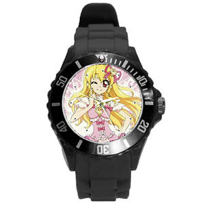 【送料無料】aikatsu so many colors yellow white pink soft plastic rubber wrist watch