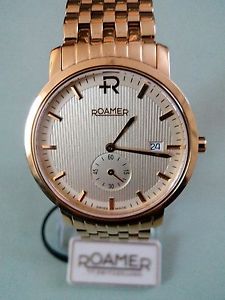【送料無料】bnib roamer odeon slim gold plated quartz date watch rrp 479 【送料無料】bnib roamer odeon slim gold plated quartz date watch rrp 479