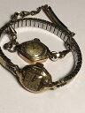 【送料無料】lot of 2 vintage bulova 17j windup ladies 10k gf amp; rgp wristwatches runs(2)