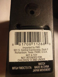 【送料無料】valletta fmdct517a quartz silver tone watch