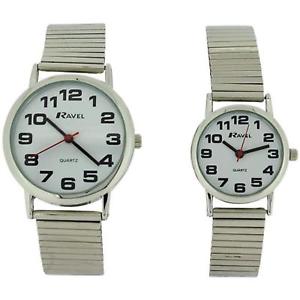 【送料無料】ravel his amp; hers silver tone expandable strap watch gift set rexpset1 【送料無料】ravel his amp; hers silver tone expandable strap watch gift set rexpset1