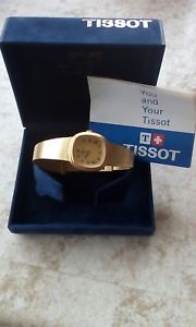 【送料無料】vintage ladies tissot gold plated brand watch with original box and paper