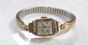 【送料無料】elgin deluxe womens gold fille