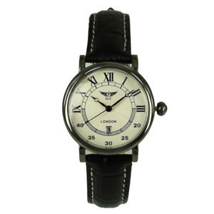 【送料無料】ny london genuine leather strap designer fashion mens analog quartz watches