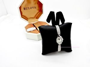 【送料無料】ladies bulova 14k white gold 23 jewel wristwatch,perfect in box 【送料無料】ladies bulova 14k white gold 23 jewel wristwatch,perfect in box
