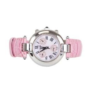 【送料無料】balmain pink and silver leather watch
