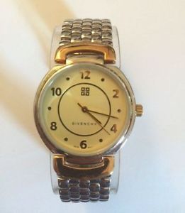 楽天hokushin【送料無料】neues angebotrare vintage givenchy womens silver amp; gold tone stainless steel wrist watch