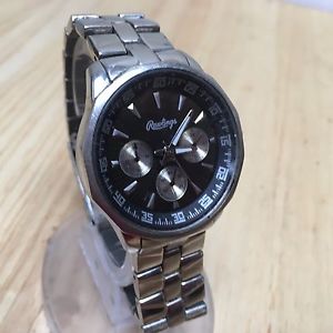 【送料無料】vintage rawlings mens steel analog quartz chronograph watch hours~ battery