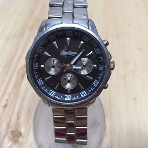 【送料無料】vintage rawlings mens steel analog quartz chronograph watch hours~ battery