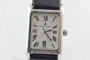 maurice lacroix miros carree damen uhr stahl quartz 23mm 79745