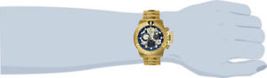 【送料無料】invicta mens subaqua quartz chronograph gold plated stainless steel watch24772