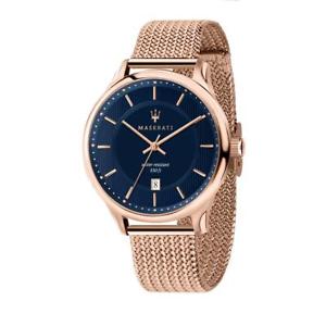 【送料無料】orologio solo tempo, 3h uomo maserati gentleman r8853136003 oro rosa