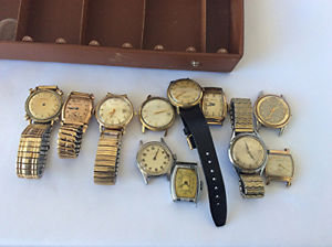 【送料無料】14 vintage mens wristwatches f