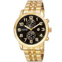 【送料無料】mens august steiner as8175ygb swiss dualtime goldtone stainless steel watch(2)