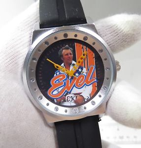 【送料無料】evel knievel,legend hd orange,racing hands ,mens big character watch,m9 lk