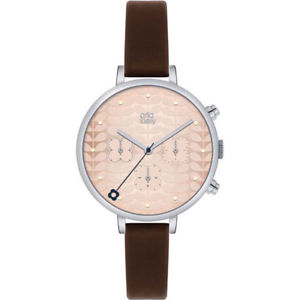 【送料無料】orla kiely ivy ladies stainless steel chronograph watch ok2017oknp