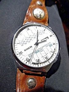【送料無料】orologio russo per uomo raketa calendario perpetuo vintage made in ussr