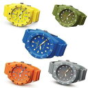 yzorologio uomo hoops under water 2479m silicone colorato giallo blu verde