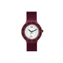 【送料無料】orologio hip hop velvet touch hwu0147w large 40mm silicone bordeaux bianco