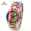 【送料無料】bewell women wood watch 100 ha