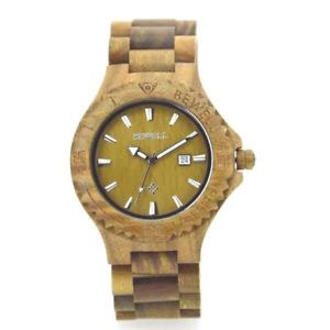 【送料無料】wood green wooden watch made of 100 natural wood, handmade ,with gift box