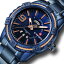 【送料無料】naviforce 9117 waterproof men wrist watch calendar full steel quartz watches