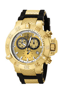 【送料無料】invicta mens subaqua collection goldtone chronograph watch 5517