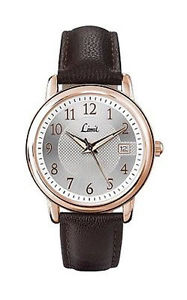 【送料無料】limit mens rose gold plated brown leather strap watch model no 5450 【送料無料】limit mens rose gold plated brown leather strap watch model no 5450
