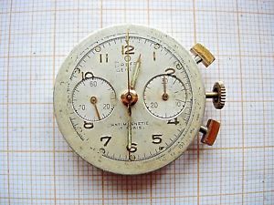【送料無料】lemania 1277 movement 870 chronograph chronographe compteur watch recording