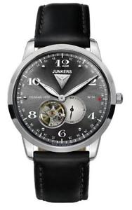 【送料無料】junkers flatline mens automatic leather strap watch 63602