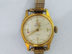 【送料無料】vintage waltham nurse wristwatch working 6525