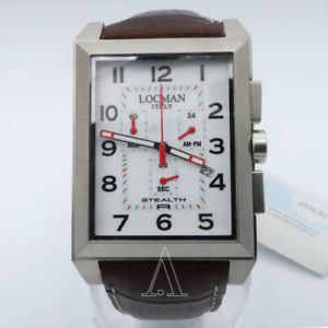 【送料無料】locman sport stealth rectangular mens quartz watch 242wh2brpo