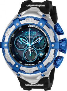 【送料無料】invicta mens bolt chrono 500m mother of pearl s steel silicone watch 21350