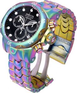【送料無料】19764 invicta 52mm reserve venom iridescent swiss quartz chrono bracelet watch
