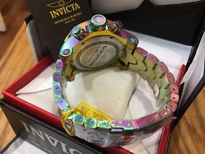 【送料無料】19764 invicta 52mm reserve venom iridescent swiss quartz chrono bracelet watch