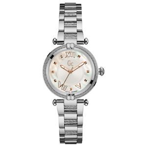 ̵guess collection womens gc ladychic 32mm steel bracelet quartz watch y18001l1