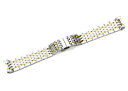 yz19mm golden tone straight end link stainless steel bracelet for tissot le locle
