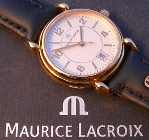 【送料無料】elegante maurice lacroix les classiques damenuhr date