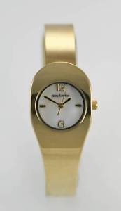 daisy fuentes mop womens stainless steel gold easy read quartz battery watch