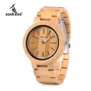 【送料無料】bobo bird original bamboo quartz watches wristwatch date xmas gifts for him her(2)