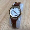 【送料無料】vintage futura lady moon phase gold tone analog quartz watch hours~ battery
