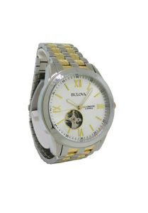 ̵bulova 98a143 mens roman numeral automatic analog stainless steel watch