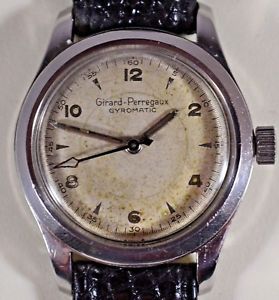 【送料無料】vintage girard perregaux gyromatic stainless steel, mens wristwatch serviced 【送料無料】vintage girard perregaux gyromatic stainless steel, mens wristwatch serviced